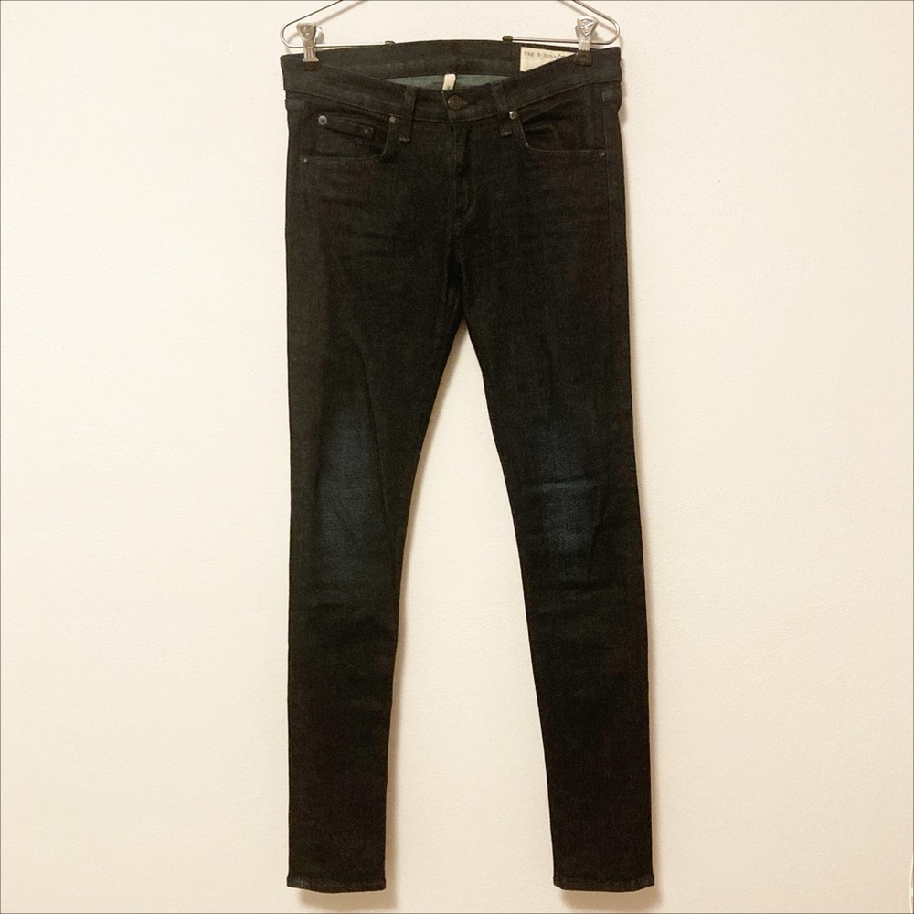 Rag & Bone Dark Blue Wash Bohemian Designer Skinny Jeans 27” 4